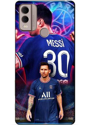 Силіконовий чохол бампер для nokia c22 з малюнком мессі псж messi