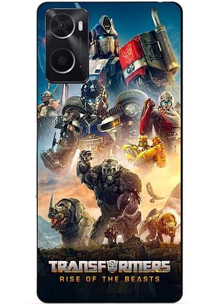 Силиконовый бампер чехол для oppo a76 / a96 c картинкой transformers трансформеры