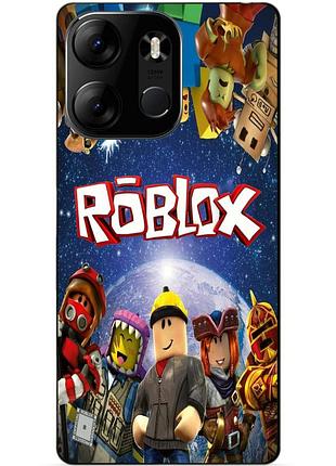 Силіконовий бампер чохол для tecno spark go 2023 з малюнком роблокс roblox
