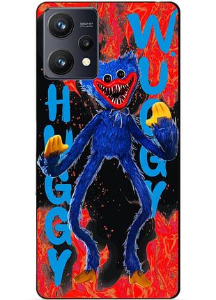 Силиконовый чехол бампер для realme 9 / 9 pro plus с рисунком huggy wuggy хагги вагги