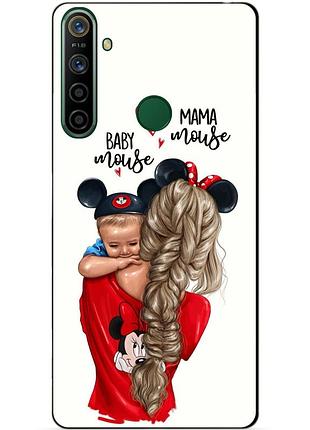 Силиконовый чехол бампер для realme 5i с рисунком mouse