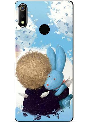 Силіконовий чохол бампер для realme 3 з малюнком зайчик гапчинська