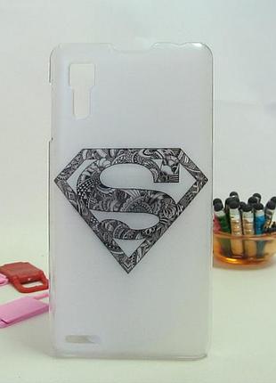 Пластиковый бампер панель накладка чехол для lenovo p780 superman