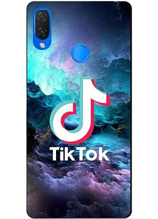 Силіконовий чохол бампер для huawei p smart plus з малюнком tik tok