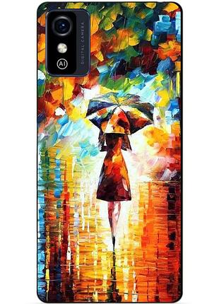 Силіконовий бампер чохол для zte blade l9 з малюнком прогулянка