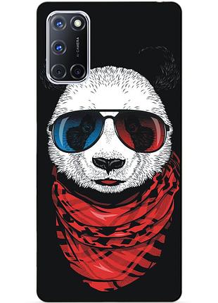 Силіконовий бампер чохол для oppo a72 з малюнком панда