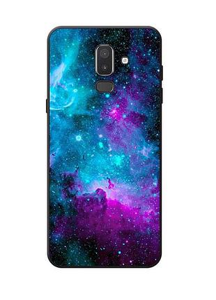 Силиконовый чехол для samsung j8 / a6 plus с рисунком млечный путь