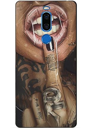 Силиконовый чехол для meizu x8 с рисунком swag