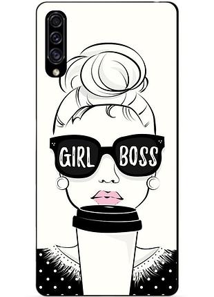 Силиконовый чехол бампер для samsung a30s 2019 galaxy a307f с рисунком girl boss