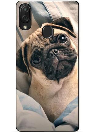 Чохол силіконовий для zte blade v10 vita з малюнком фото мопс