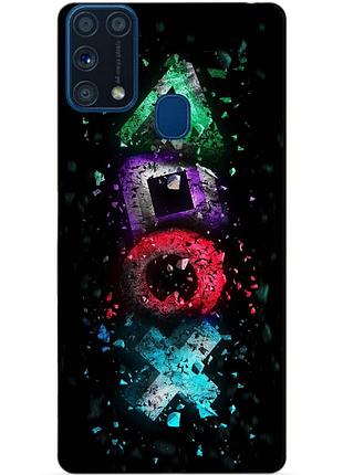 Силіконовий бампер чохол для samsung m31 galaxy m315f з малюнком sony playstation