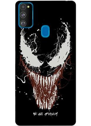 Силіконовий бампер чохол для samsung m21 galaxy m215f з малюнком веном