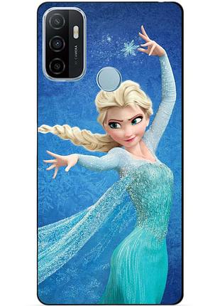 Силіконовий бампер чохол для oppo a53 з малюнком ельза