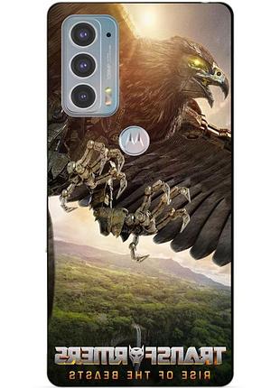 Силиконовый чехол бампер для motorola edge 20 с рисунком эйрэйзор звероботы трансформеры transformers