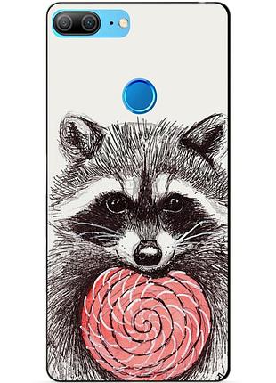 Чехол силиконовый для huawei honor 9 lite с рисунком енот
