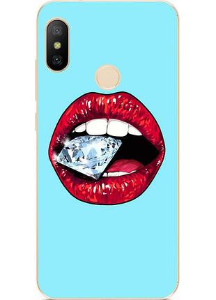 Чехол силиконовый для huawei p smart 2019 с рисунком алмаз