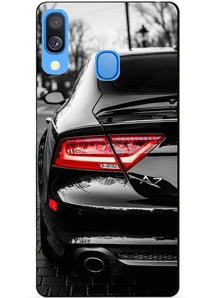 Чехол силиконовый для samsung a40 с рисунком audi