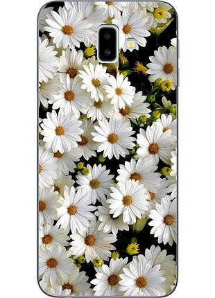 Чохол силіконовий для samsung j6 plus galaxy j610 з малюнком ромашки