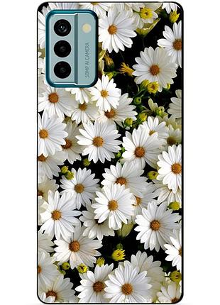 Силіконовий чохол бампер для nokia g22 з малюнком ромашки квіти