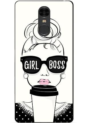 Силиконовый чехол для xiaomi redmi note 4 с рисунком girl boss