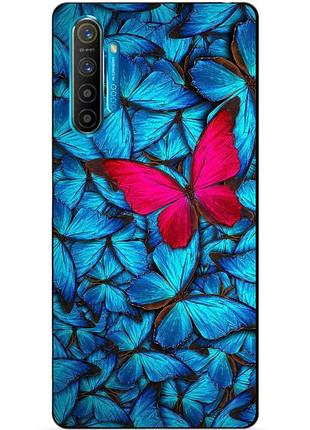 Силіконовий чохол бампер для realme x2 з малюнком метелики