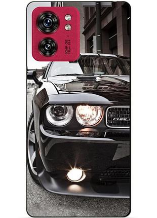 Силіконовий чохол бампер для motorola edge 40 з малюнком dodge додж машина авто