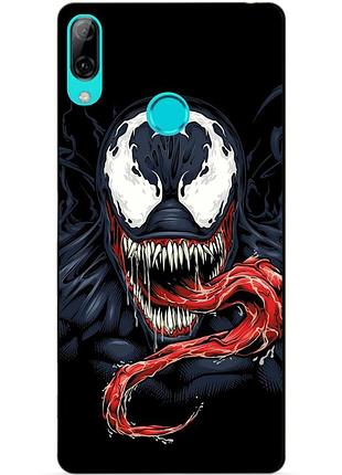 Силиконовый бампер чехол для huawei p smart 2019 с рисунком веном