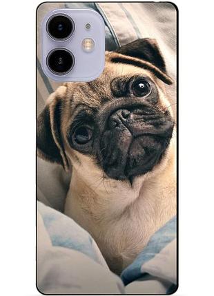 Силіконовий чохол бампер для iphone 11 з малюнком фото мопс