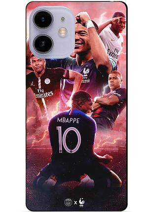 Силиконовый бампер чехол для iphone 11 с рисунком килиан мбаппе mbappe