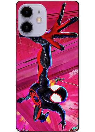 Силиконовый чехол бампер для iphone 11 с рисунком spider man человек паук