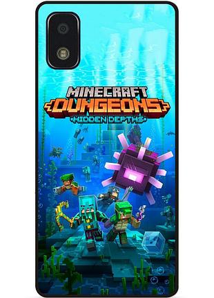 Силіконовий чохол бампер для zte blade l210 з малюнком майнкрафт minecraft
