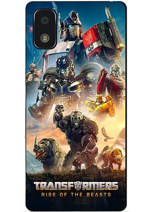 Силиконовый чехол бампер для zte blade l210 с картинкой звероботы трансформеры transformers