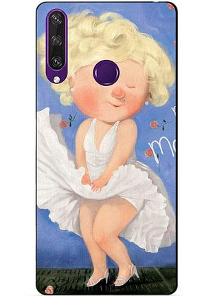 Силиконовый чехол бампер для huawei y6p с рисунком мерлин монро гапчинская