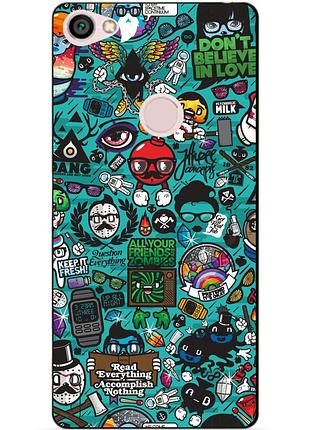 Силіконовий бампер для xiaomi note 5a prime з малюнком стікери