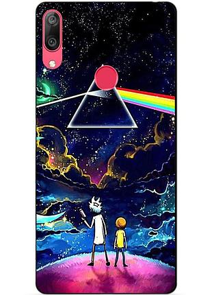 Чохол силіконовий для huawei y7 2019 з малюнком rick and morty