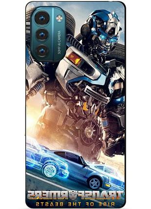 Силіконовий чохол бампер для nokia g21 з малюнком міраж трансформери