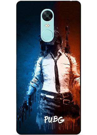 Силіконовий бампер чохол для xiaomi redmi note 4x з малюнком pubg