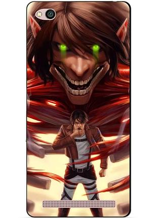 Силіконовий бампер чохол для xiaomi redmi 5a з аніме attack on titan