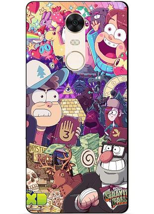 Силіконовий бампер чохол для xiaomi redmi 5 з малюнком гравити фолз