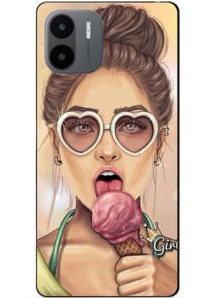 Силиконовый бампер чехол для xiaomi redmi a1/a2 с рисунком мороженое
