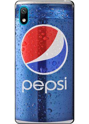 Чехол силиконовый для huawei y5 2019 с рисунком pepci