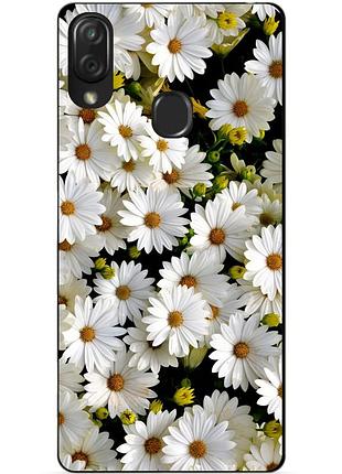 Чохол силіконовий для zte blade v10 vita з малюнком ромашки