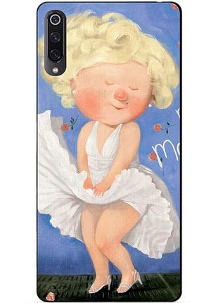 Силиконовый чехол бампер для xiaomi mi 9 с рисунком монро гапчиская