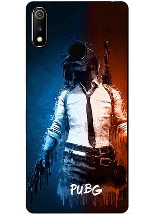 Силіконовий чохол бампер для realme 3 з малюнком pubg