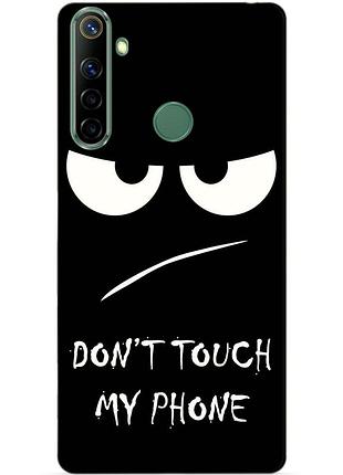 Силиконовый чехол бампер для realme 6i с рисунком глаза