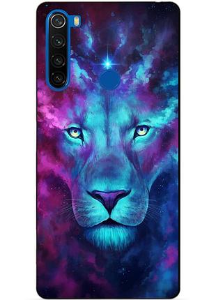 Силиконовый чехол бампер для xiaomi redmi note 8t с рисунком космический лев