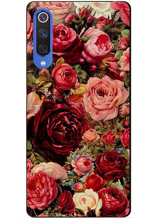 Чохол силіконовий для xiaomi mi 9 se з малюнком червоні троянди