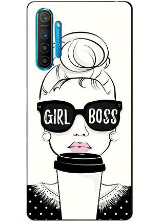 Силиконовый чехол бампер для realme x2 с рисунком girl boss