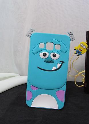 Об'ємний 3d силіконовий чохол для samsung galaxy a3 a3000 корпорація монстрів салліван