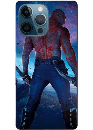 Силіконовий чохол бампер для iphone 13 pro max з малюнком дракс стражі галактики drax